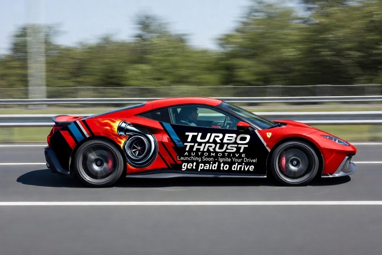 Turbo Thrust Sports Car Wrap