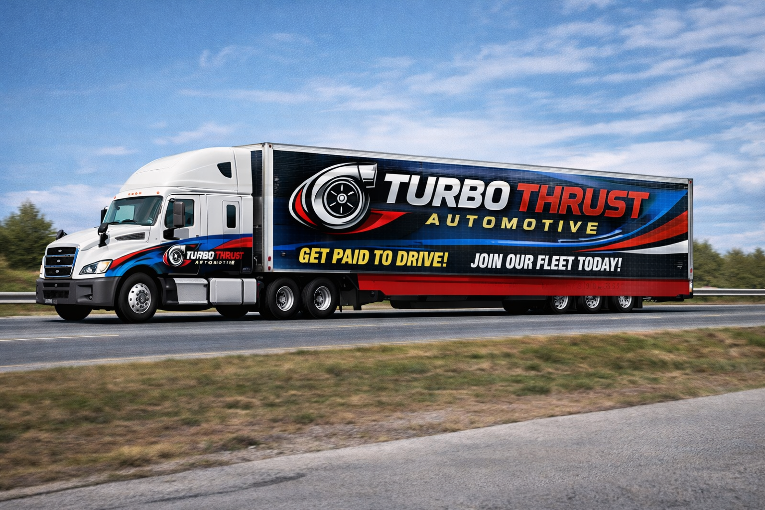 Turbo Thrust Truck Wrap